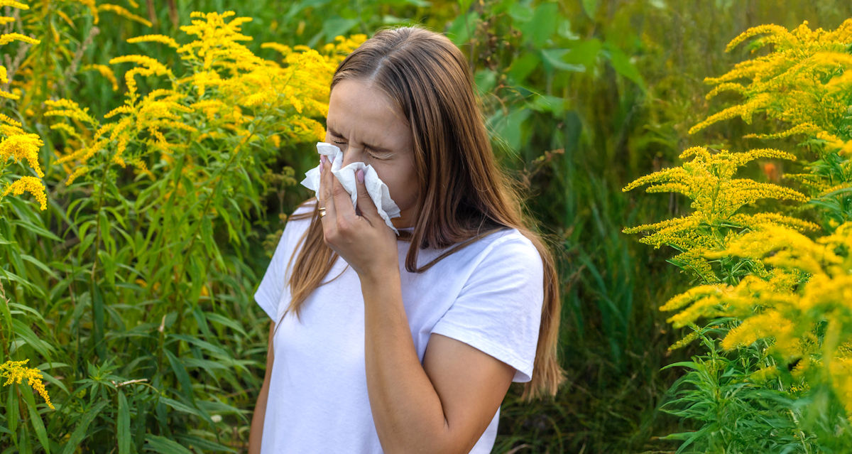 suffering from allergies