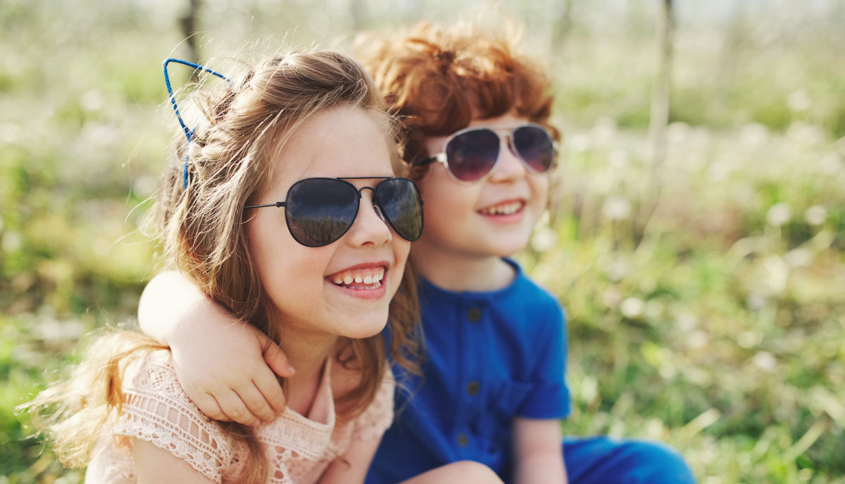 kids in sunglasses