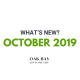 what's new October 2019