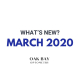 what's new March 2020